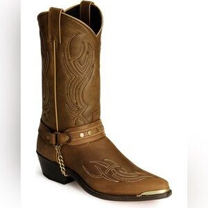 ABILENE BOOT CO. Mens Cowboy Boots SAGE MEN'S 12" HARNESS BOOTS LIKE NEW SIZE 11